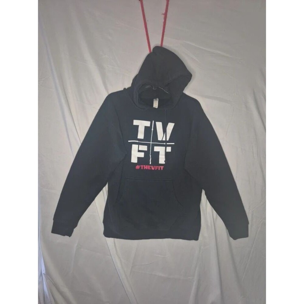 Independent Trading Co. "The V Fit" Graphic Pullover Hoodie – Black Medium